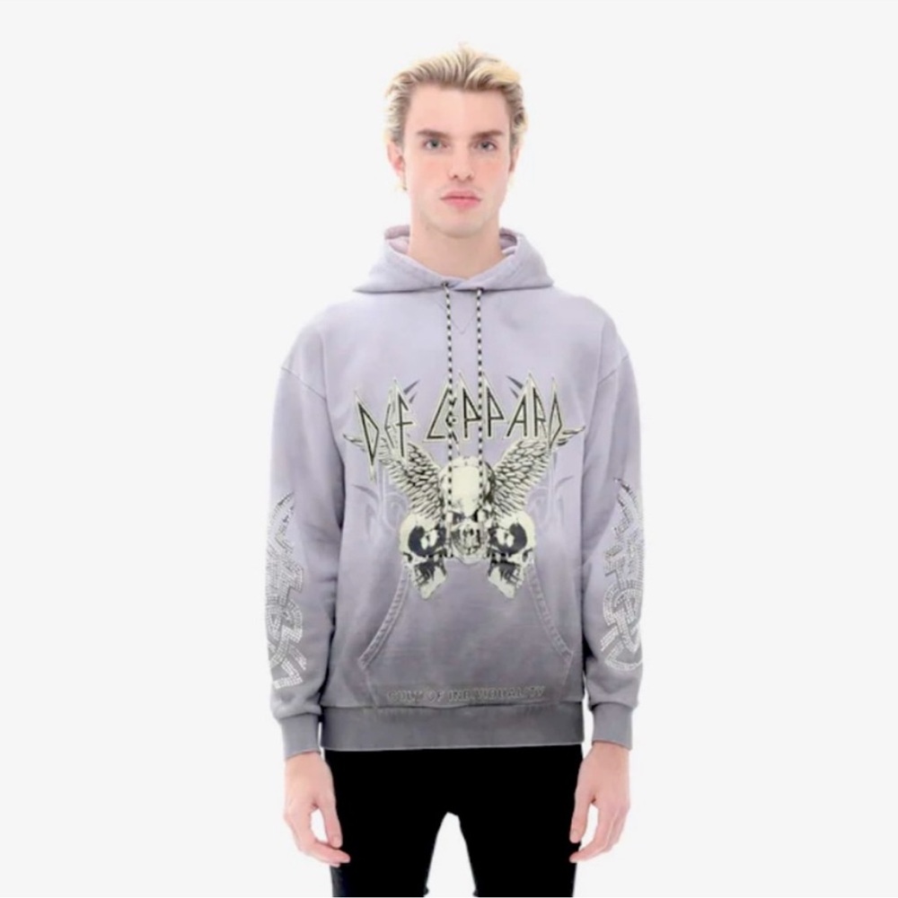 Cult of Individuality CULT LEPPARD PULLOVER SWEATSHIRT LIMITED EDITION